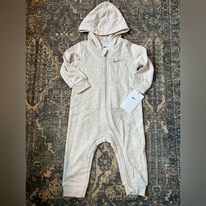 NWT Nike Kids Light Cream One Piece Jumpsuit